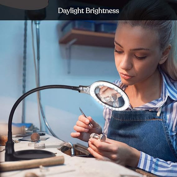 LightView Pro Flex 2 in 1 Magnifying Desk Lamp