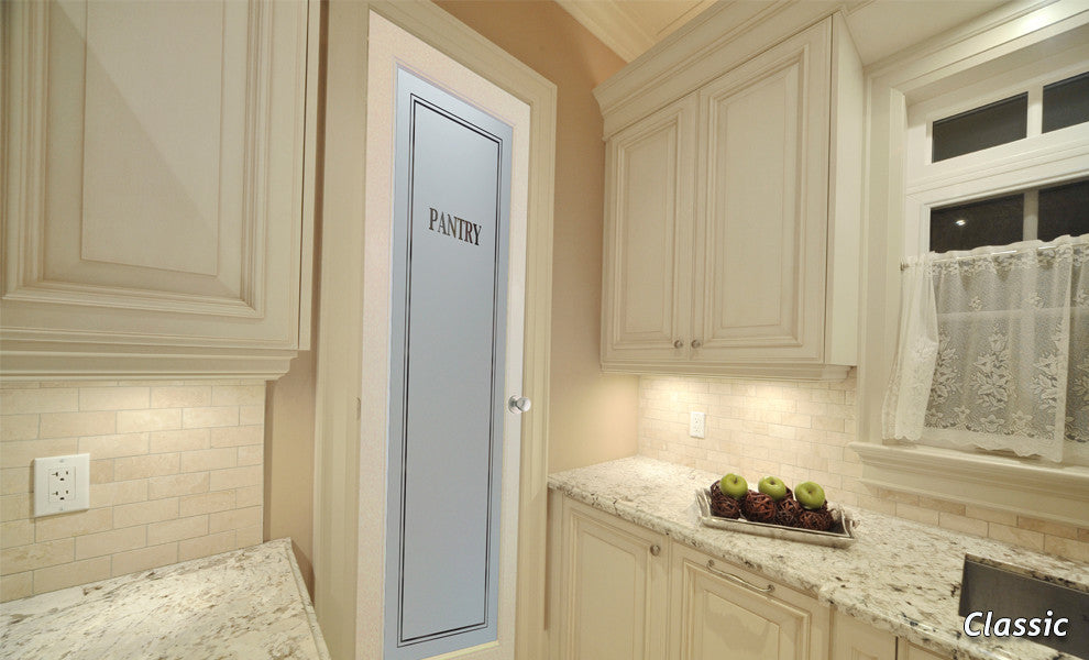 Pantry Door - Classic - Primed - 28" x 96" - Knob on Left - Push Open