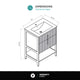 Fine Fixtures Serenity Modern bathroom vanity