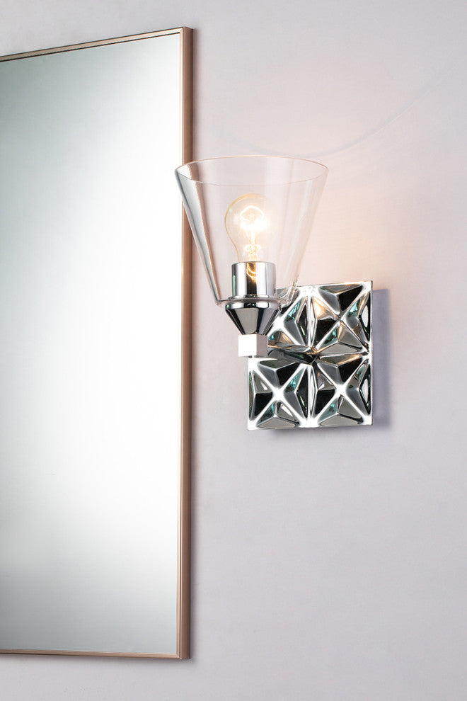 Alpha 1 Light Bath Vanity Light, Polished Chrome