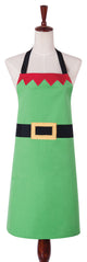 Bright Green Elf Design Kitchen Apron