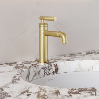 Avallon Single Hole, Single-Handle Sleek, Bathroom Faucet, Brushed Gold