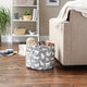Polyester Pet Bin Cats Meow Gray Round Medium 12x15x15