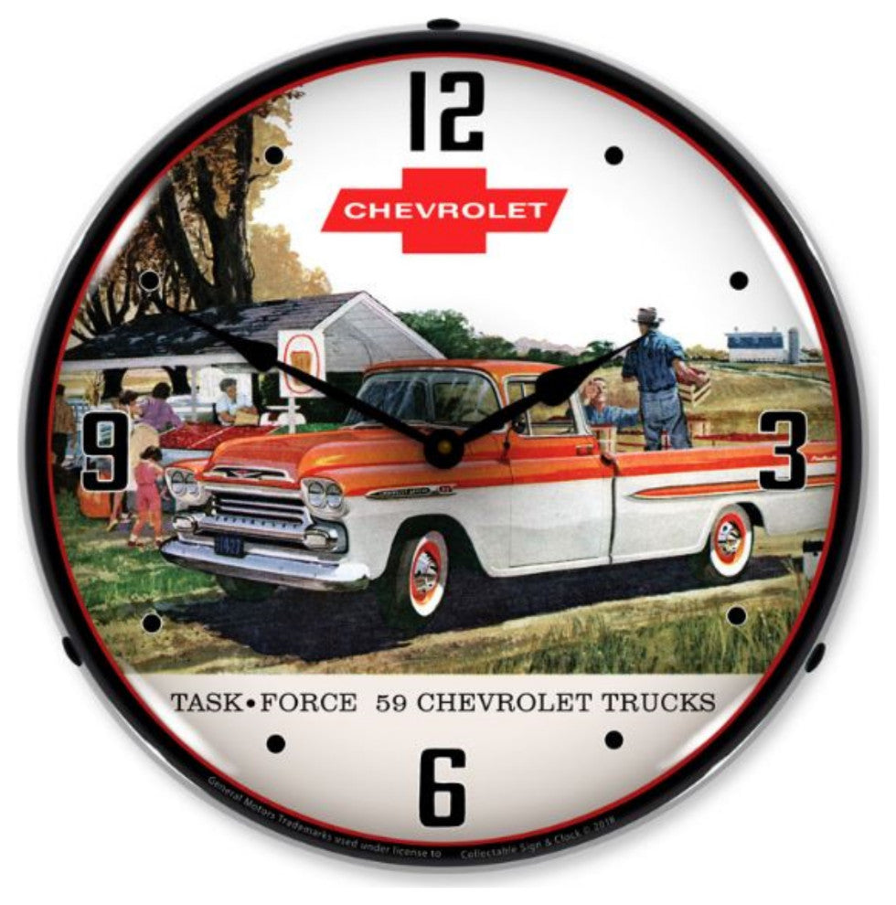 GM1801828 1959 Chevrolet Task Force Truck Clock