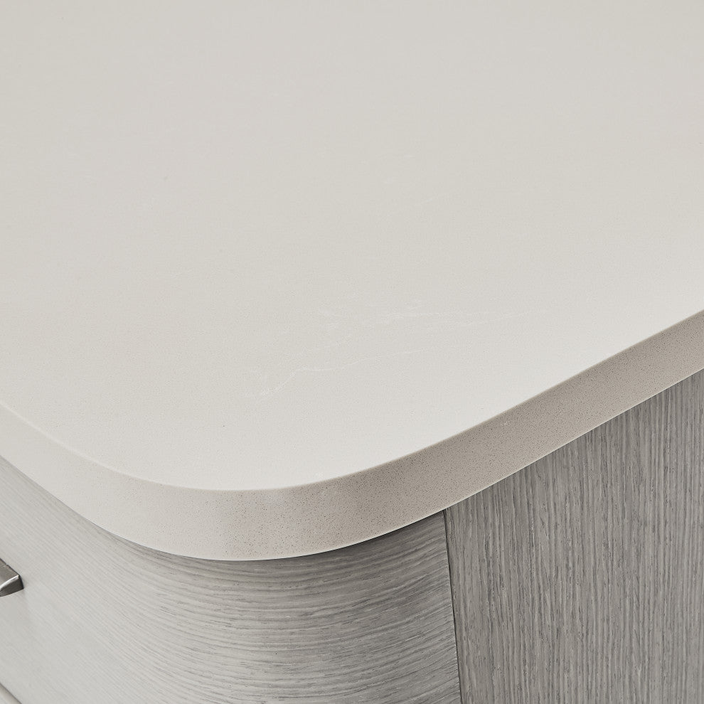 Eclipse Sideboard with Mirror - Moonlight Gray