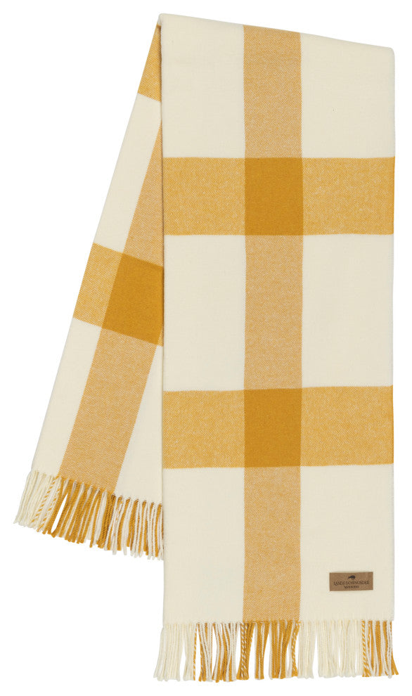 Wellington Plaid Throw, Cider