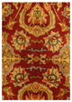 Red Color Fine Hand Knotted Agra Rug 5'11''x6'11''