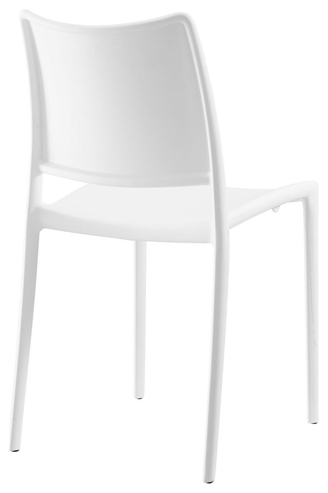 White Hipster Dining Side Chair Set of 4