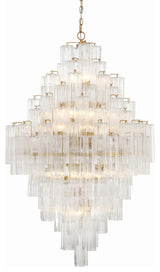 Crystorama Lighting Group ADD-319-CL Addis 20 Light 31"W Crystal - Aged Brass