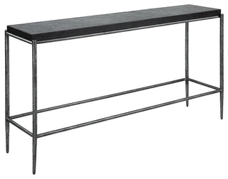 Crescendo Black Concrete Console Table