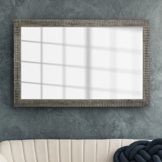 Huntington Framed Wall Mirror, Black, 28"x24"