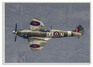 Kids Military Air Plane Blue Design, 10"x15"