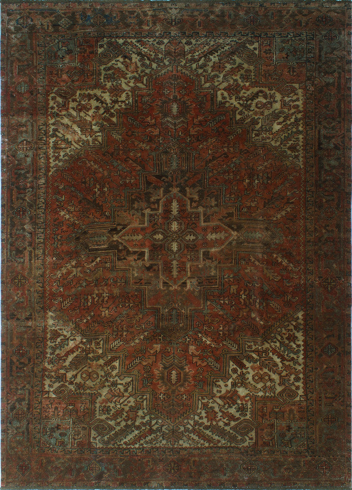 Fine Vintage Heriz Danniel Rust Rug