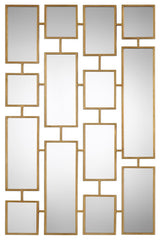 Uttermost Kennon Forged Gold Rectangles Mirror, 9271