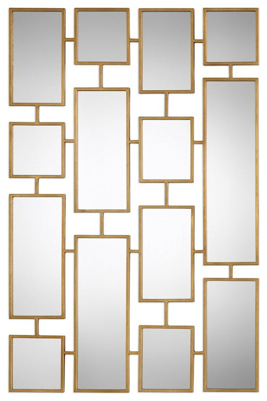 Uttermost Kennon Forged Gold Rectangles Mirror, 9271