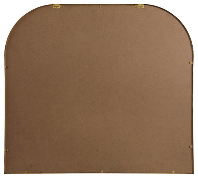 Elegant Decor Metal Frame Arch Mirror 42X38" in Brass