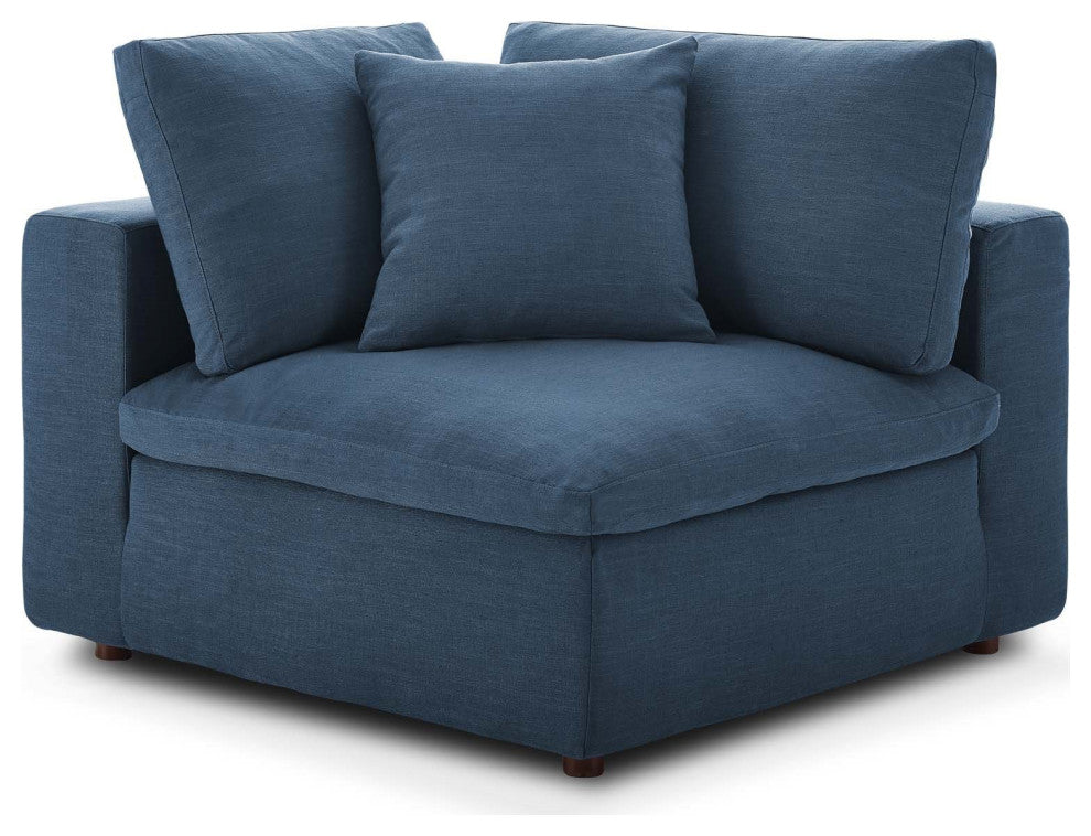 Cloud Couch, U-Chaise Cloud Sectional Sofa Set, Modular 6Piece Dream Couch, Azure
