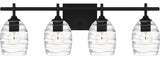 Lucy 4-Light Bath, Matte Black