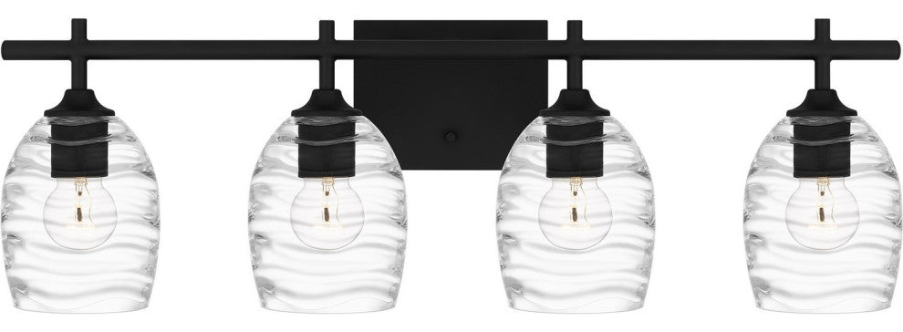 Lucy 4-Light Bath, Matte Black