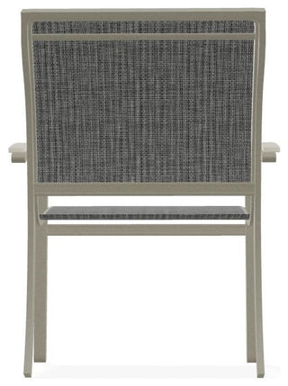 Bazza Sling Stackable Outdoor Dining Chair, Anchor/Storm