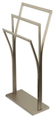 Kingston Brass Pedestal Y-Style Towel Rack, Brushed Nickel