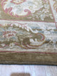 Beige Transitional Floral Spanish Style Area Rug