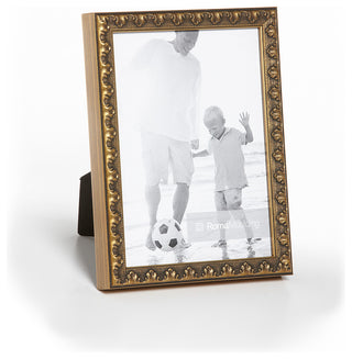 Vintage, 1/2", Raven Black, Bronze Leaf, 5x7