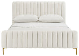 Angela Cream Bed in Queen - Cream