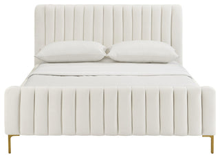 Angela Cream Bed in Queen - Cream