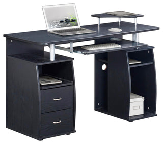Techni Mobili Complete Computer Workstation Desk With Storage, Espresso