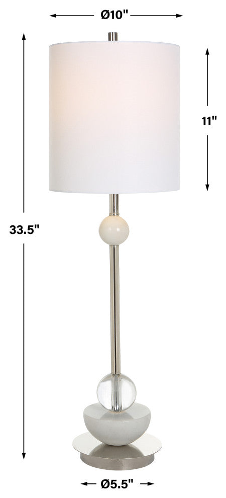 Uttermost Exposition Nickel Buffet Lamp