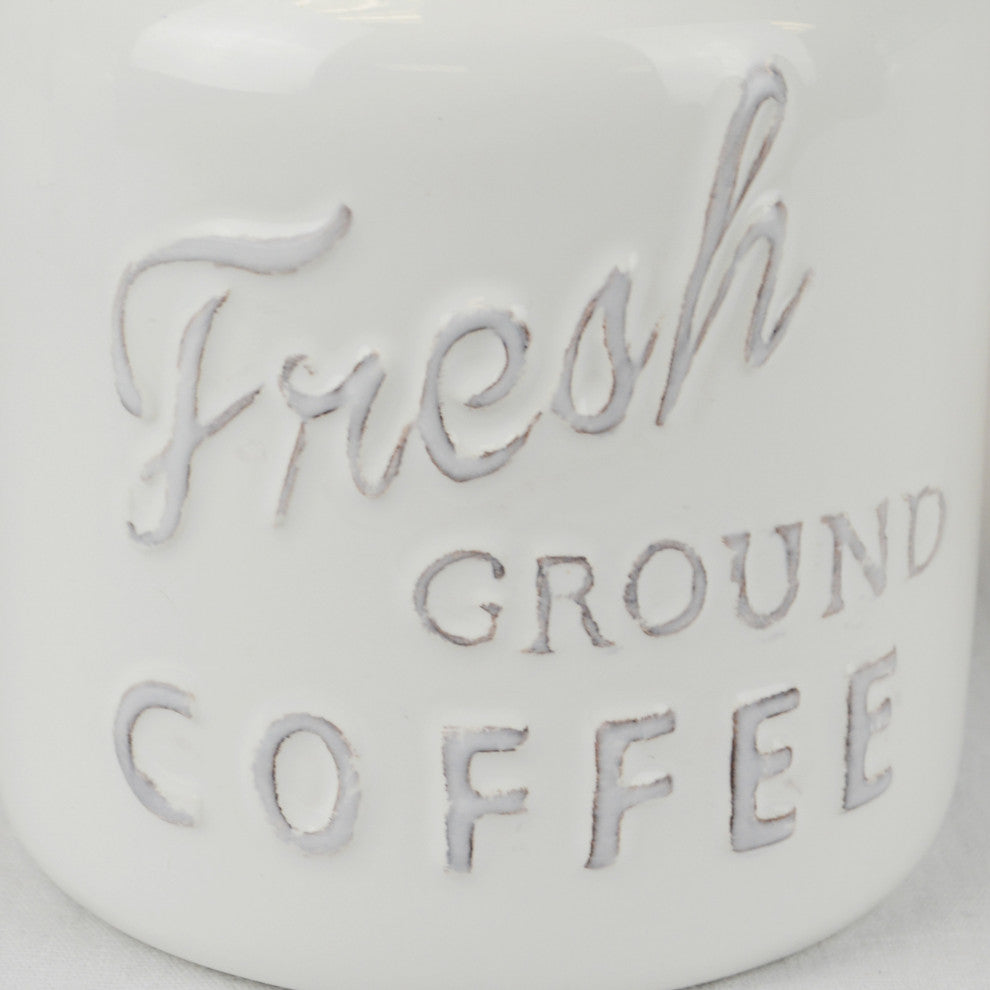 DII Red Ceramic Jar Canister (Set of 3)