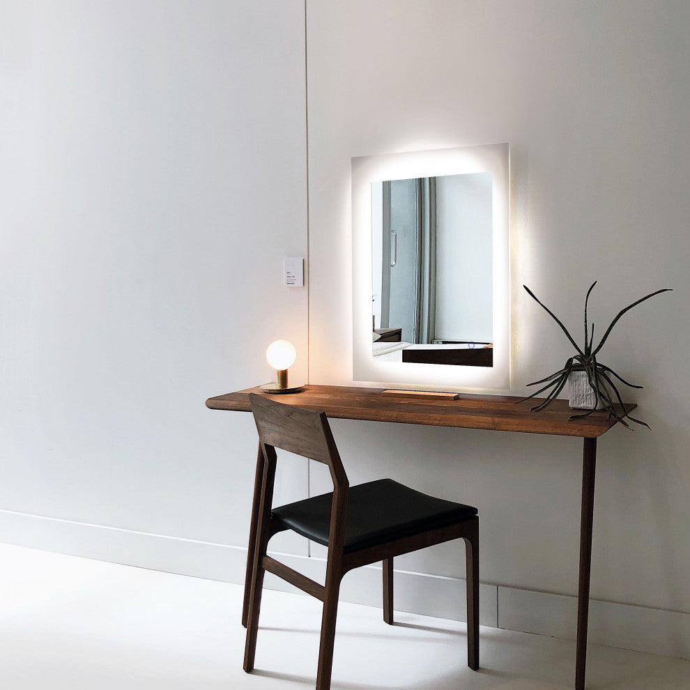 Tri-Color Wall Mounted Backlit LED Bathroom Vanity Mirror
