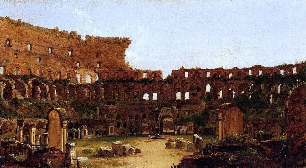 Antoine-Felix Boisselier Interior of the Colosseum  Rome Gallery Wrapped Canvas