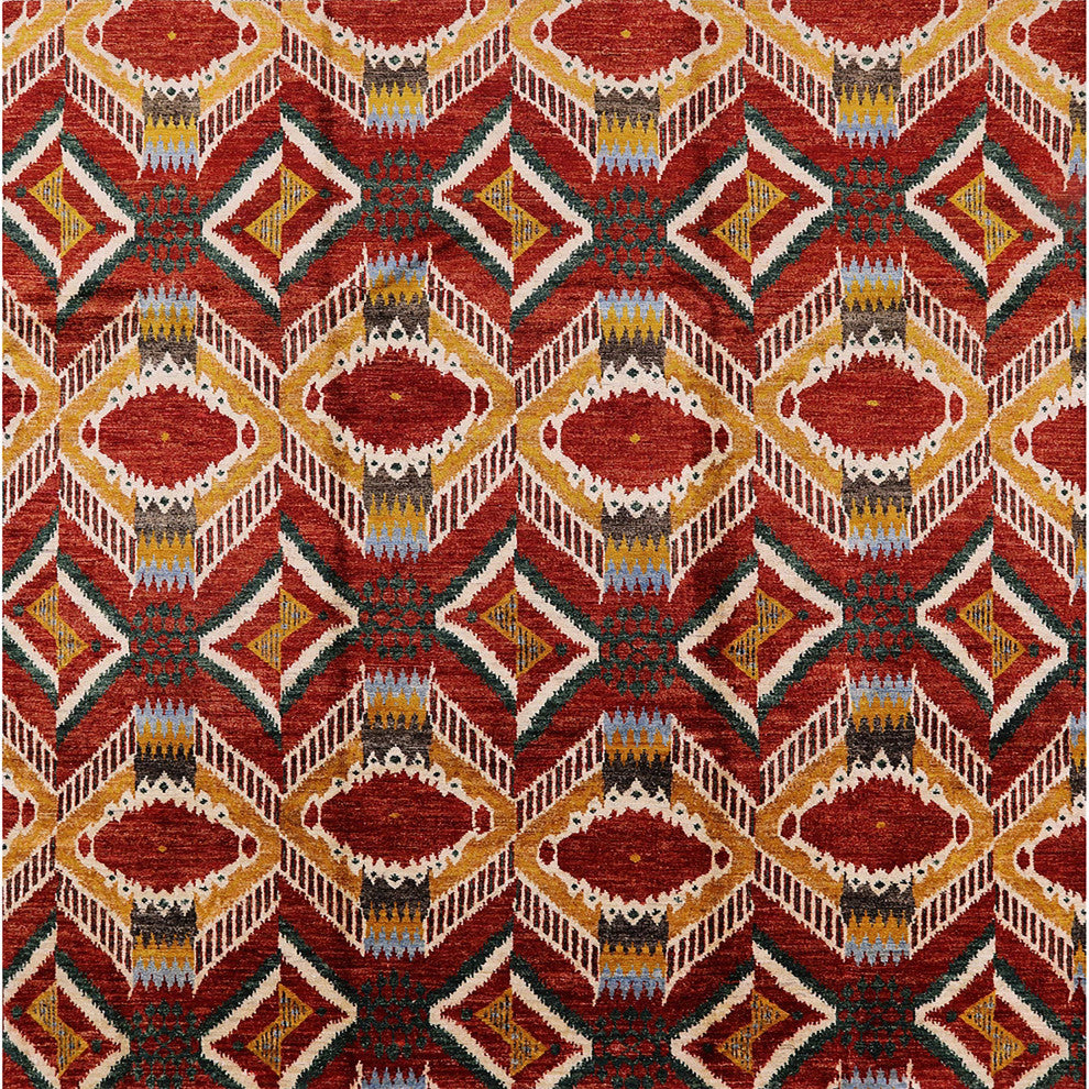 Ahgly Company Indoor Square Mid-Century Modern Area Rugs, 8'' Square