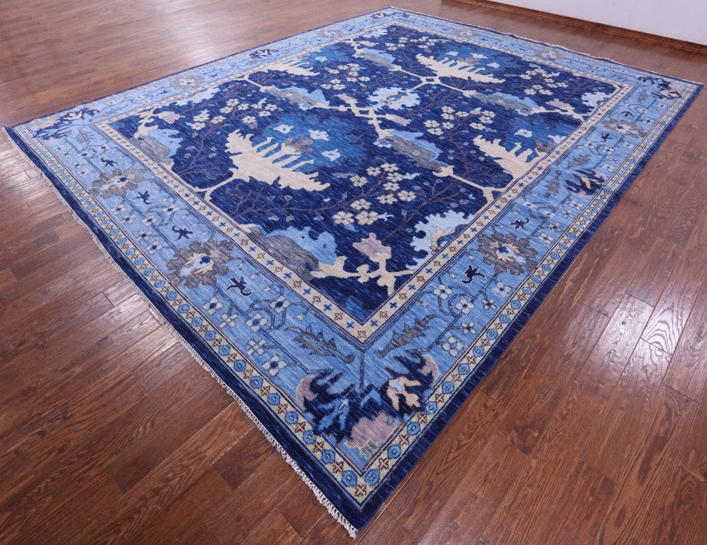 William Morris Handmade Wool Rug 12' 1" X 15' 1" - Q19233