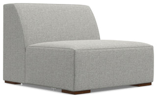 Rex 3-Seater Modular Sofa and Ottoman Set in Tightly Woven Performance Fabric