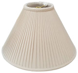 Coolie Empire Side Pleat Basic Lampshade, Beige, 4.5"x12"x7.5"