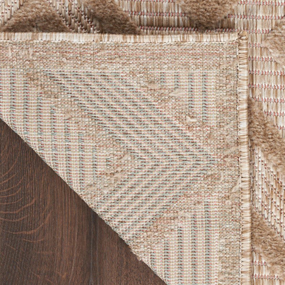 Nourison Versatile 9' x 12' Natural Beige Modern Area Rug