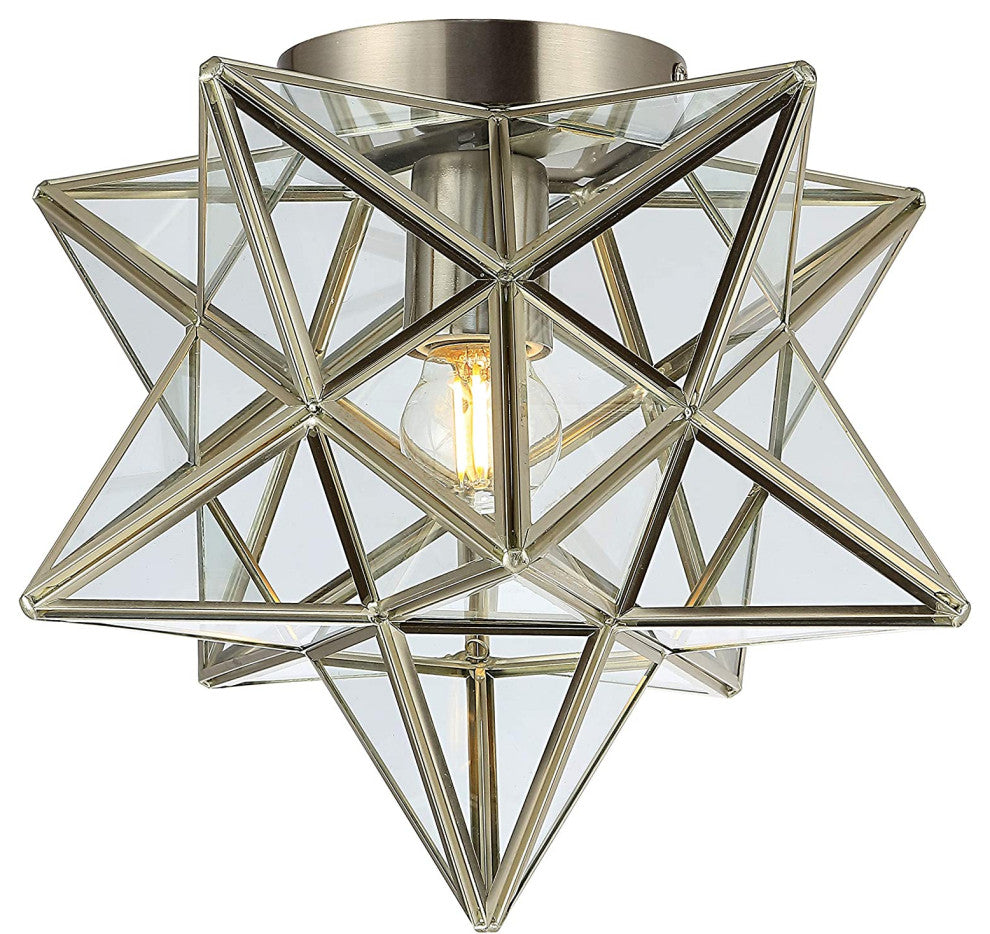 Moravian Star Ceiling Light Contemporary Flush Mount Ceiling Fixture