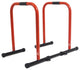 Dip Stand Station, Heavy Duty Ultimate Body Press Bar, Red