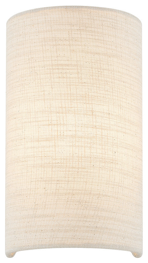 ADA Small Cylinder Fabric Wall Sconce
