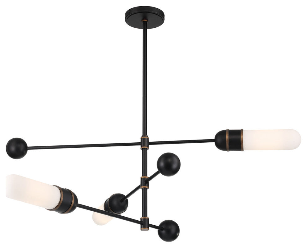 Crystorama Lighting Group CAP-8513 Capsule 3 Light 48"W LED - Matte Black /