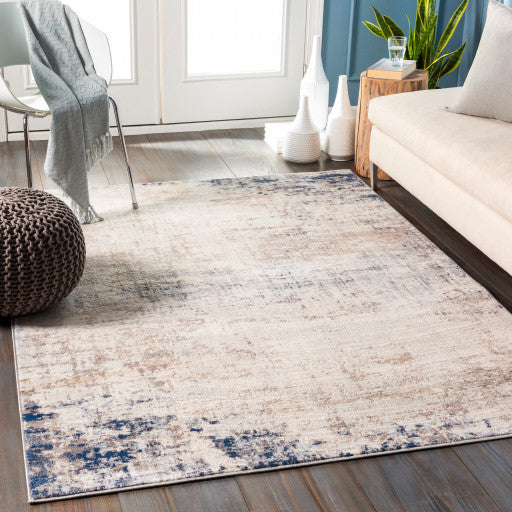 Surya Roma ROM-2315 7'10" Square Rug, Light Gray/Ivory/Blue/Gray/Sky Blue/Taupe
