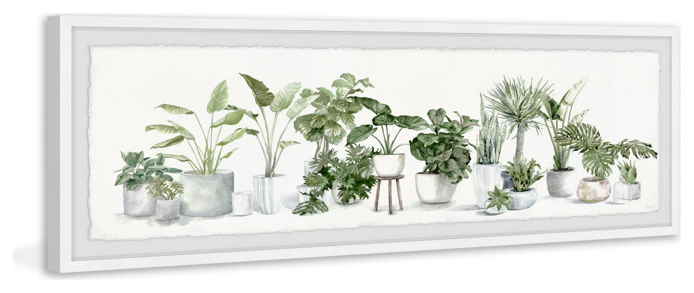 "Lush Greenery" Framed Painting Print