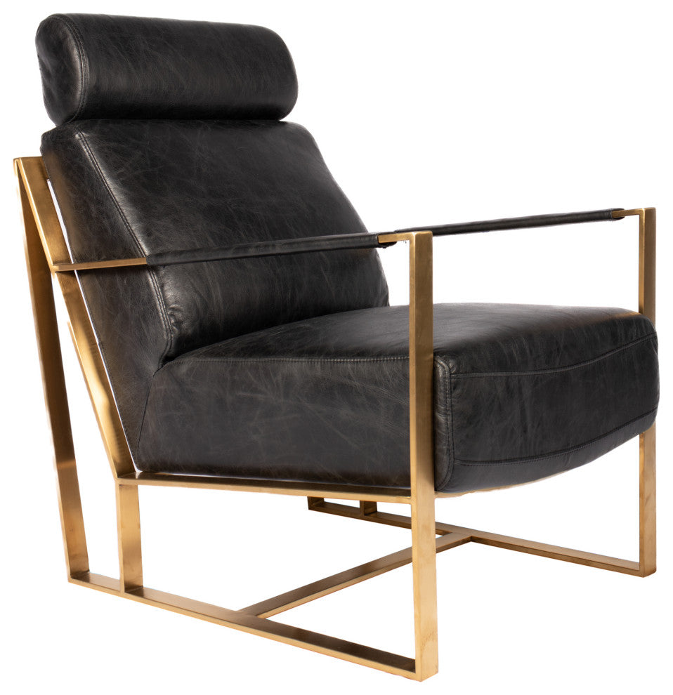 Paradiso Chair Onyx Black Leather