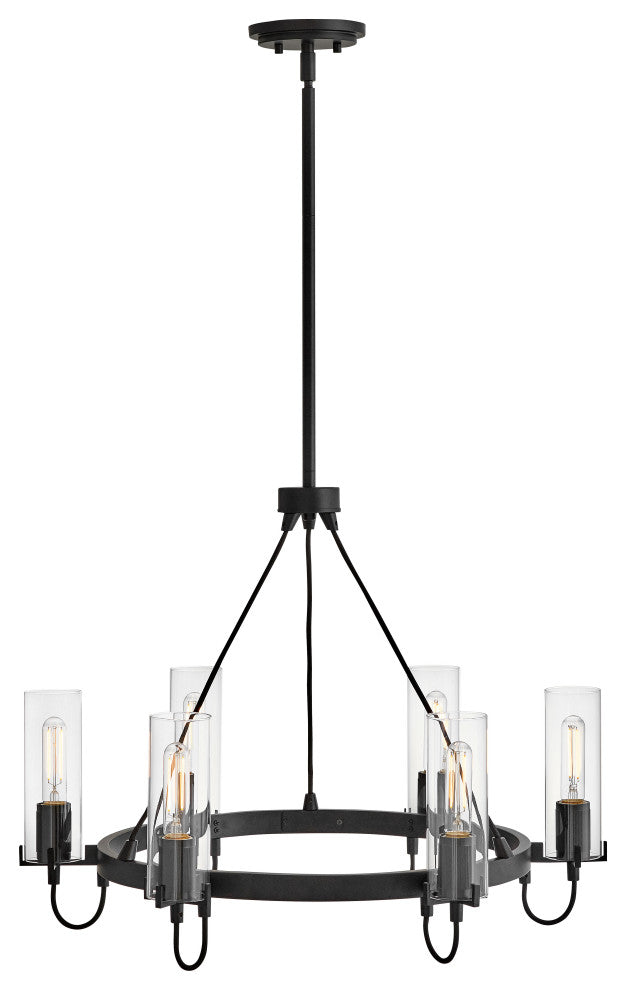 Hinkley Ryden Medium Chandelier, Black