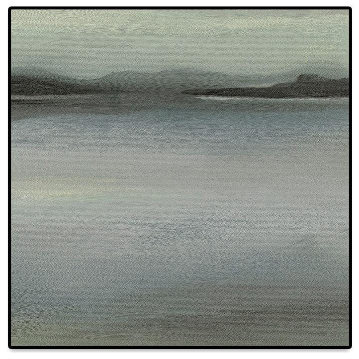 "Abstract Horizon V" Oversized Framed Canvas, 45" x 45"