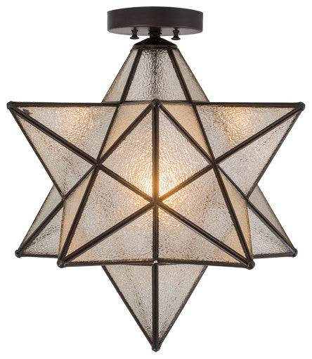 18 Wide Moravian Star Flushmount