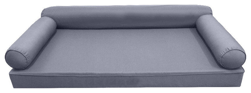 Style6 Twin-XL Pipe Trim Mattress Bolster Pillow Outdoor Slip Cover ONLY AD001